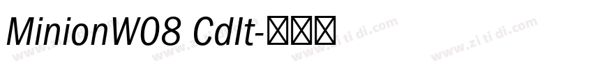 MinionW08 CdIt字体转换